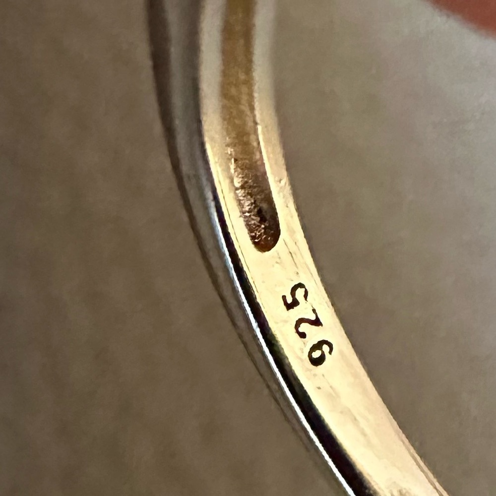 Perfect 925 zircon travel ring with matching earrings - Picture 4 of 4